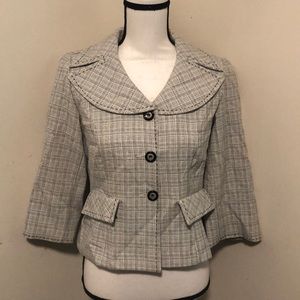 Sweet Suit | Grey Plaid Petite Suit Jacket Blazer